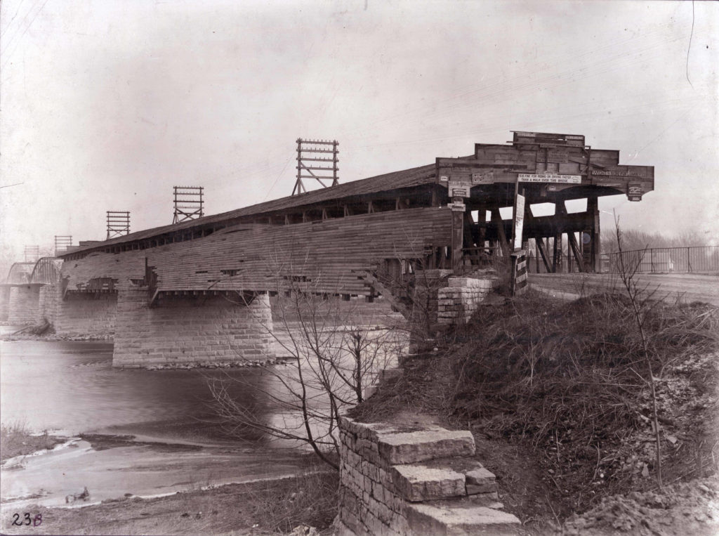 third street wooden toll bridge 1838