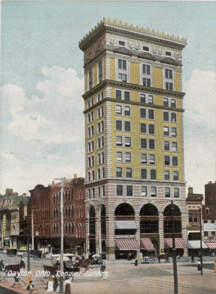 conover building postcard dayton