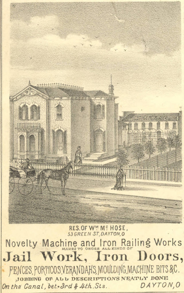 william mchose house 53 green st dayton in 1875