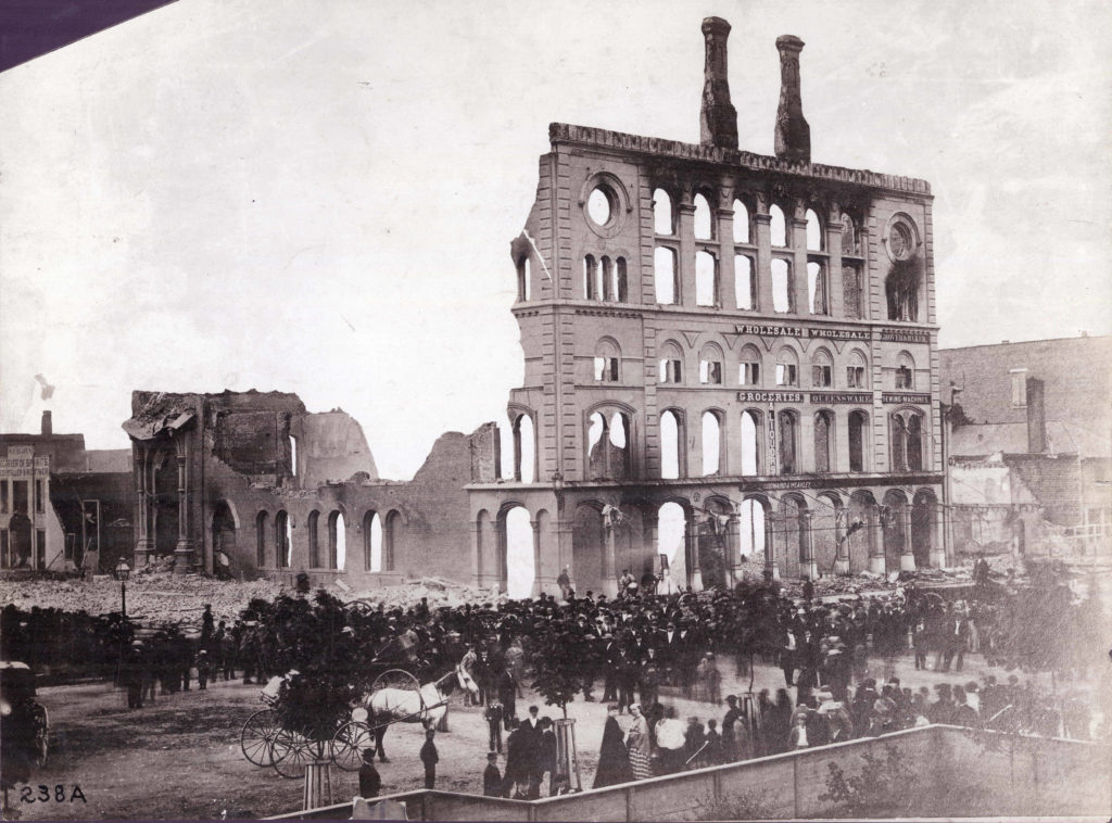 theater destroyed by fire
