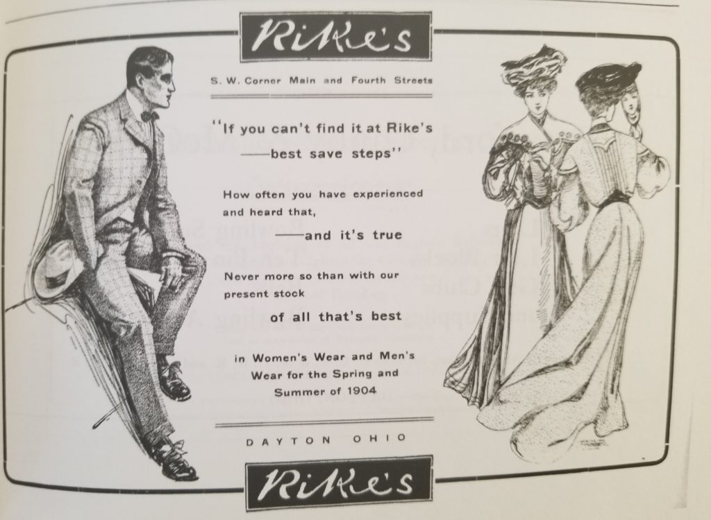 rike's advertisement 1904