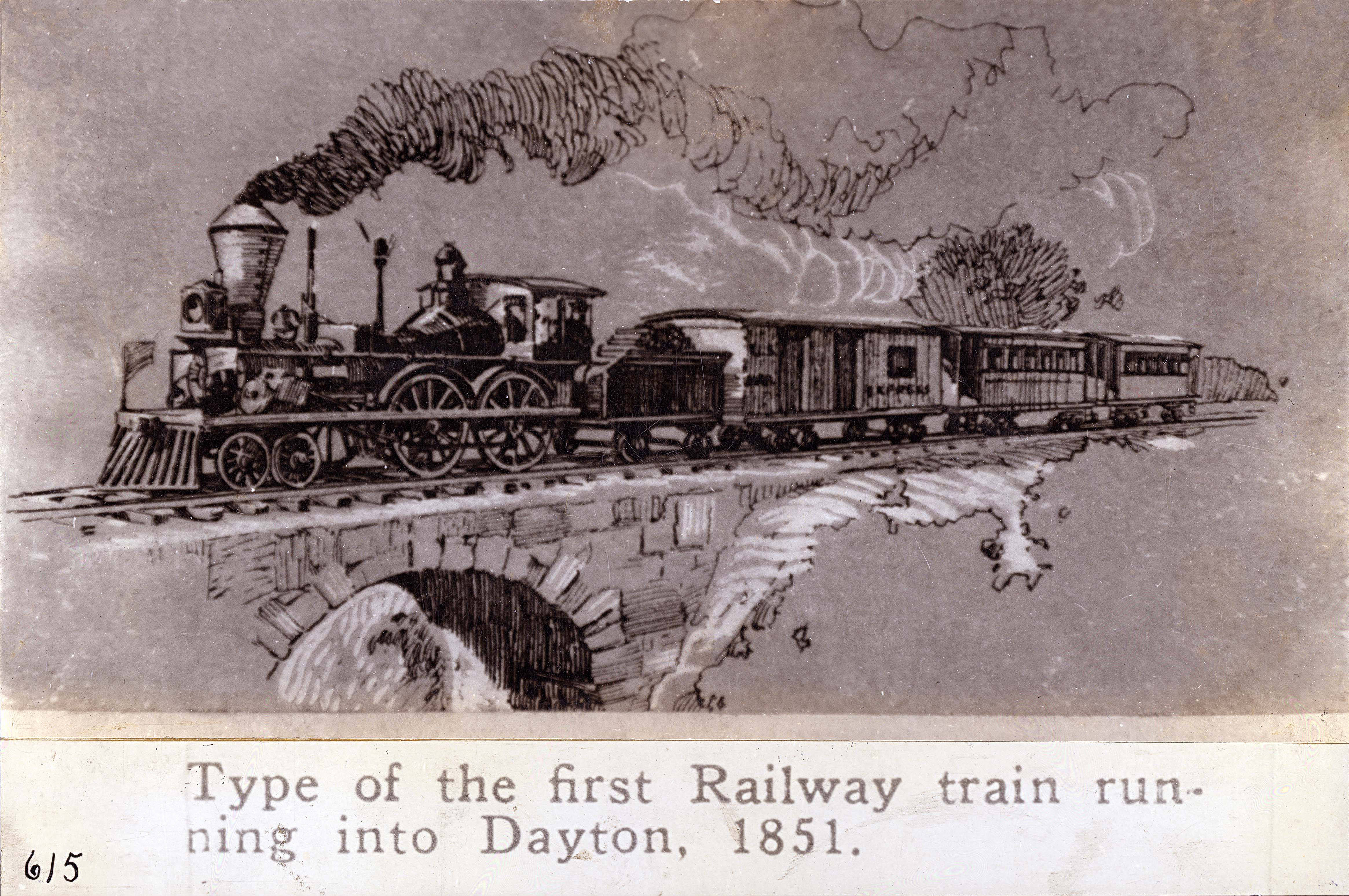 first train in dayton 1851