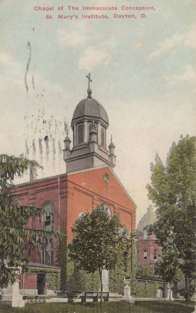 chapel of immaculate conception historic postcard