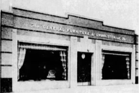 general furniture and upholstering co 1906 brown