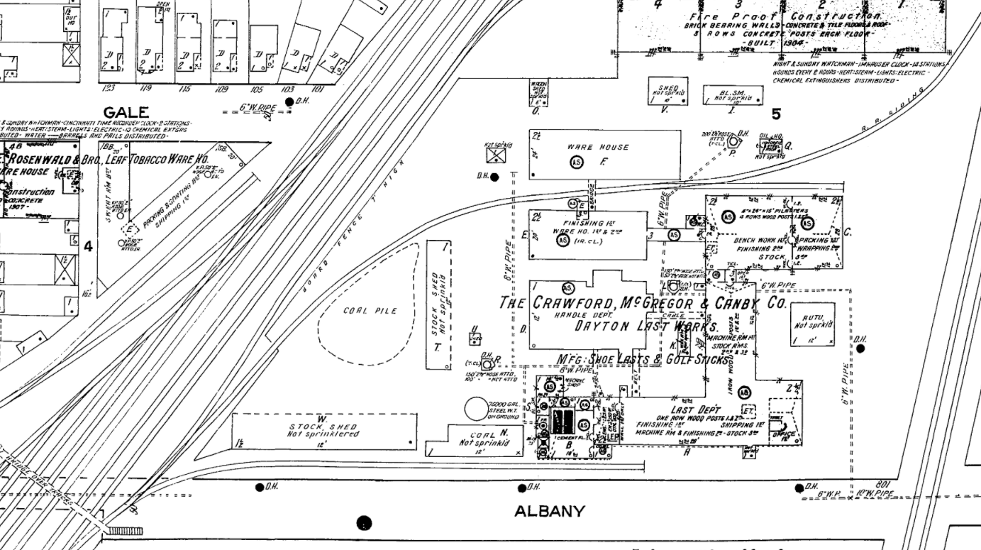 Crawford, McGregor & Canby 1919 map
