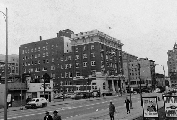 third street atkins coffee pot city hall 1958