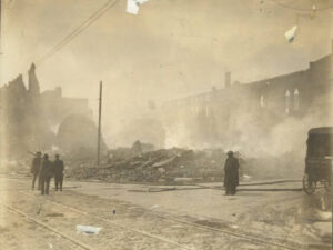 fire blocks great flood of 1913