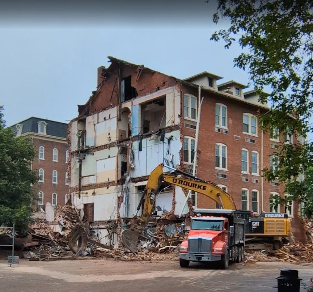 chaminade hall udayton being demolished summer 2025