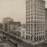 historic view of east side of main street, downtown dayton