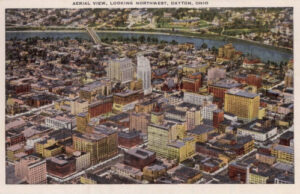 historic downtown dayton aerial